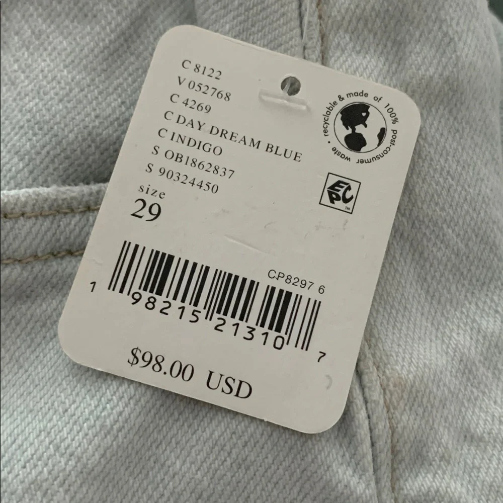 FREE PEOPLE Risk Taker High-Rise Jeans We The Free NWT Day Dream Blue Lite Wash - Picture 6 of 11